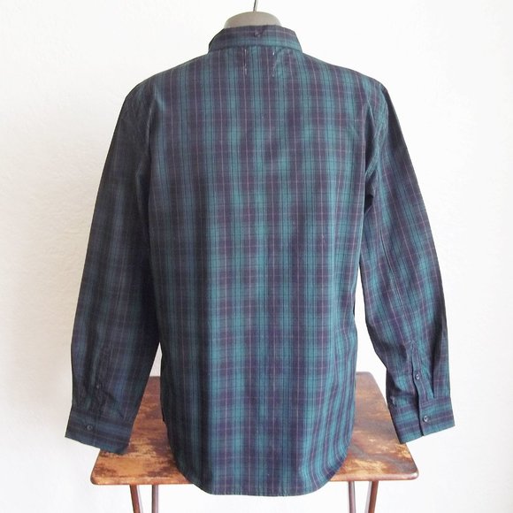 OURCASTE Dark Academia Preppy Parochial Tartan Punk Plaid Kevin Shirt XL NWT - Picture 2 of 8